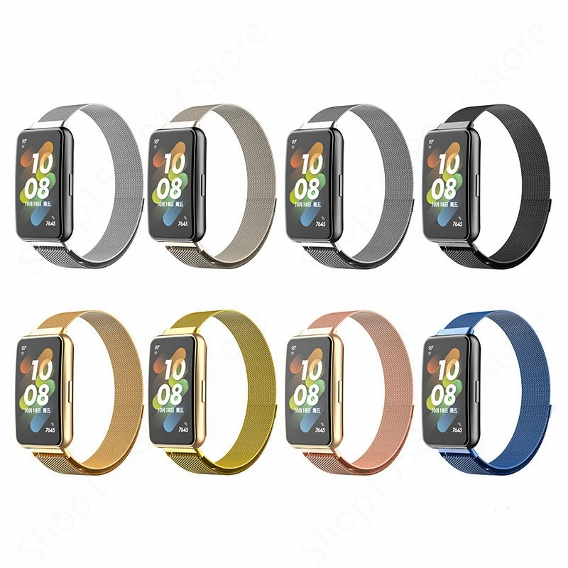ݼ Milanese Ʈ ȭ  7 Smartwatch η ƿ ׳ƽ   ȭ band7  ׼