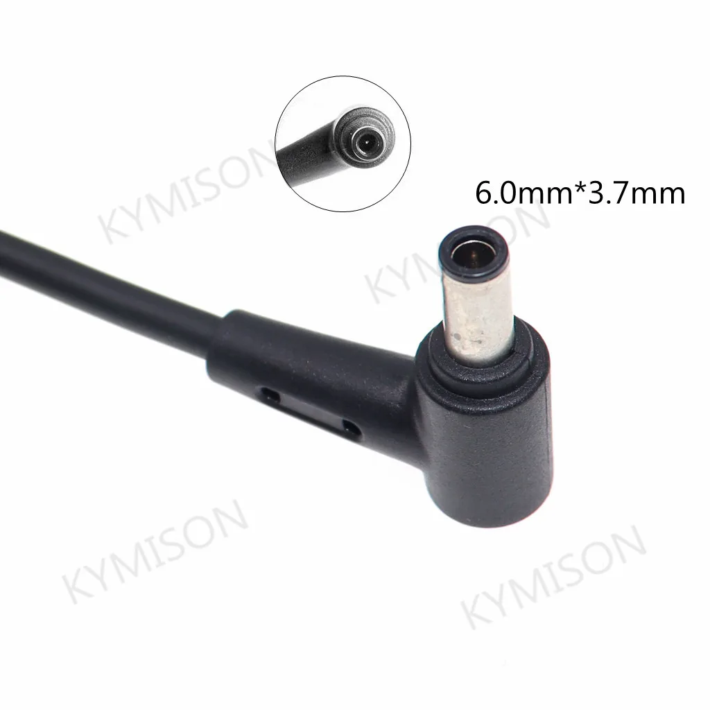 DC 5.5x2.5mm a 6.0x3.7mm cavo convertitore adattatore di alimentazione cc cavo di ricarica per Laptop per Asus GL703GS GX501GI GX501VI GM501GS