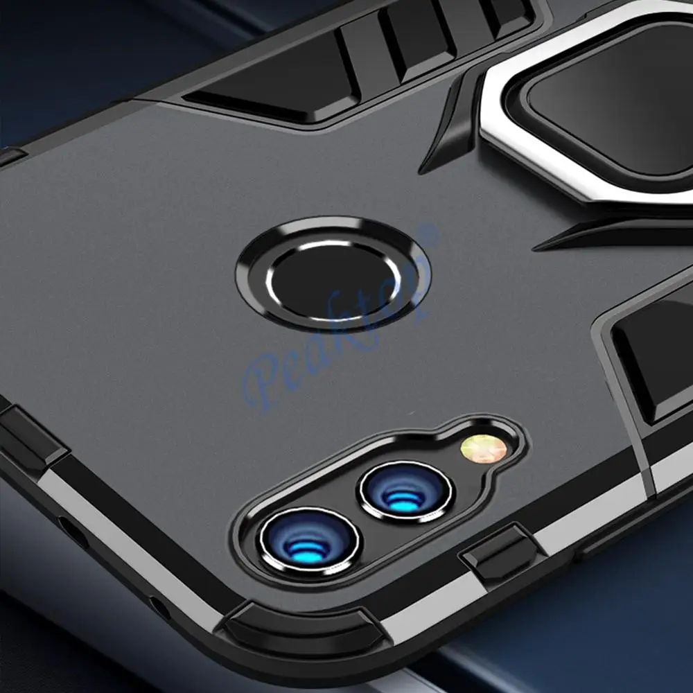 【格安即決】美品 Huawei  honor 8x max +おまけケース For Honor 8X 8 X Case Armor PC Cover Finger Ring Holder