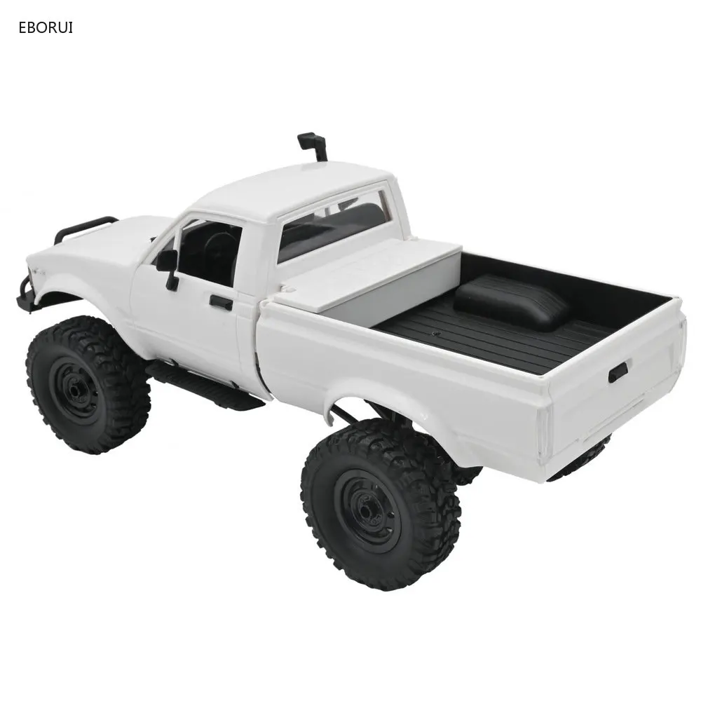 WPL C24-1 RC Truck 1:16 2.4GHz 4WD RC Car with Headlight Remote Control Crawler Off-road Pick-up Truck RTR Gift Toy for Kids 6