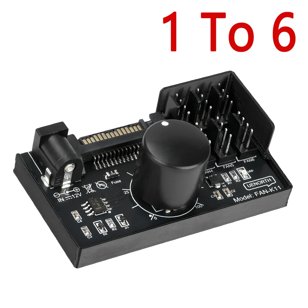 Controller Ventola PWM a 4 Fili 12V Controller Ventola a 4 Pin Controller Ventola 12V Regolatore di velocità Rilevamento Protezione Stallo Motore CD012S010