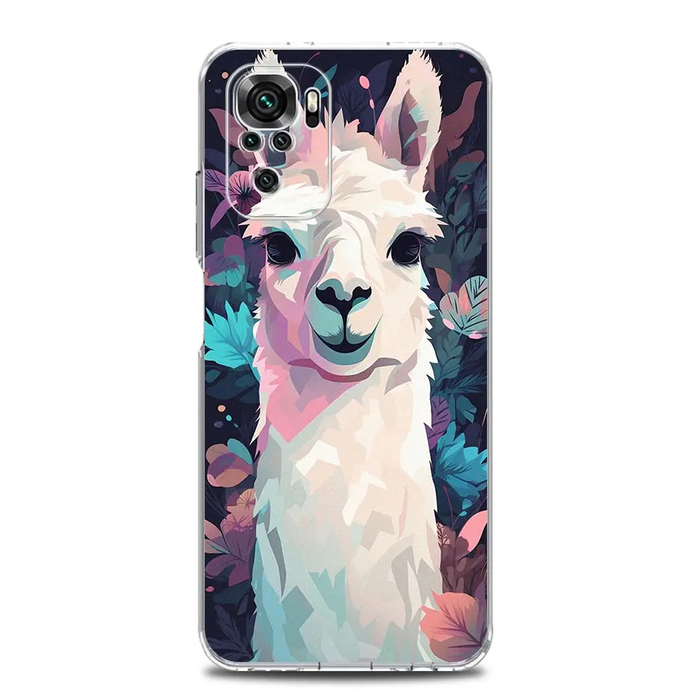 Clear Kawaii Alpaca Lovely Phone Case Cover