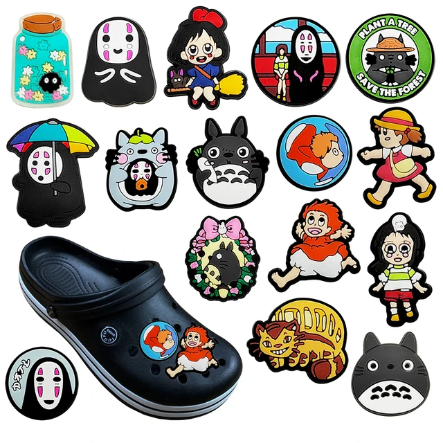 1PCS Japanese Famous Anime Cartoon Shoe Charms Backapck Fit Wristbands Shoe  Decorate Shoe Buckle Boys Kids Gift Croc Jibz - AliExpress