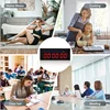 Gym Timer Interval Workout Clock for Home Garage Ultra-Clear 2" LED Digit with Remote 14.17"x 6.18" Count Down/Up Fitness Timer 6