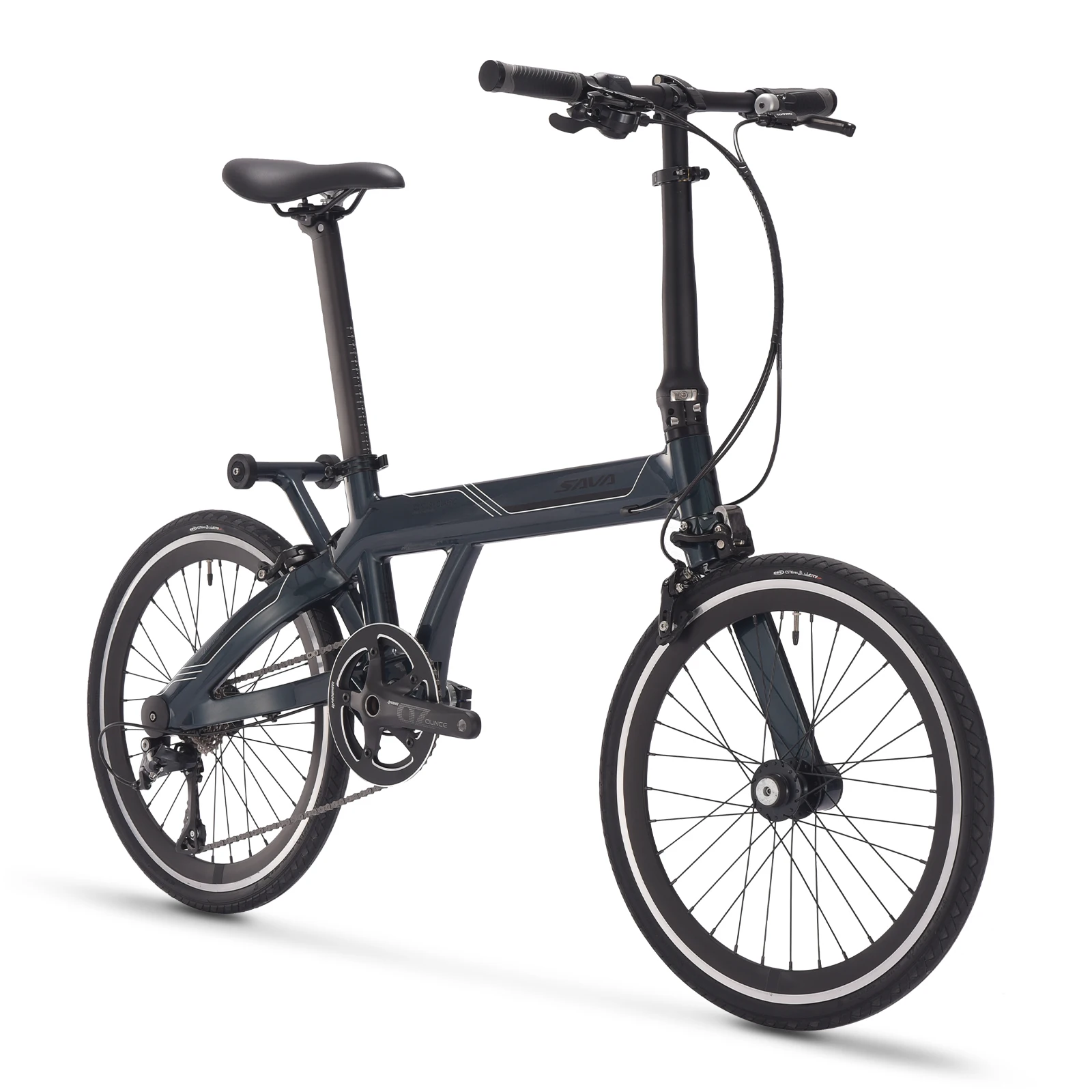 SAVA Z3 Carbon Folding Bicycle 20 Inch Shimano SORA 9 Speed Dual U Brake City Bike