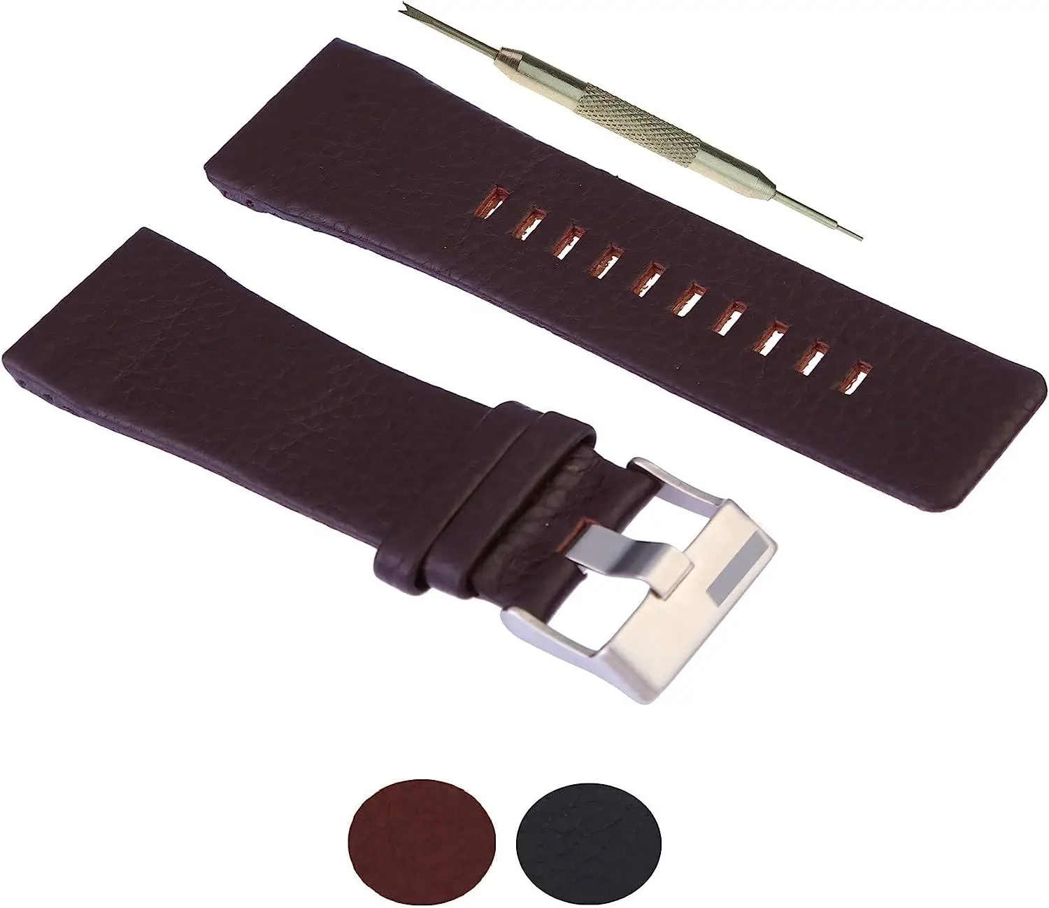 Top Fashion Leather 23 mm Replacement Watch Band DZ1225_K0038040 main image 0