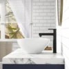 Oval Bathroom Sink, Bathroom Vessel Sink, White Vessel Sink, Bowl Sink Countertop Modern Egg Shape 40 * 33 * 14.5cm 5