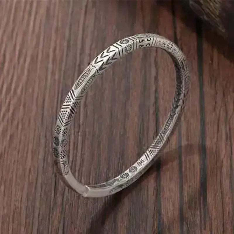 Retro Nordic Style Engraved Rune Bracelet Fashionable Lucky Casual Bracelet Suitable for Men and Women Couple Jewelry Gifts bangle bracelet