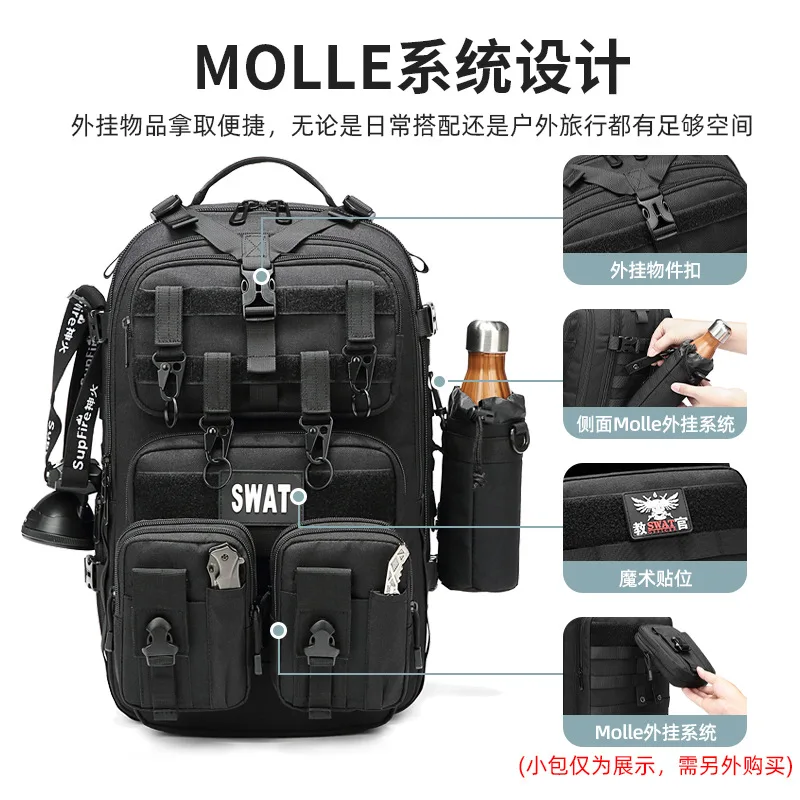 New Vacuum Compression Backpack Backpack Men's Large Capacity Outdoor Hiking Mountaineering Bag Multifunctional Travel Backpack.