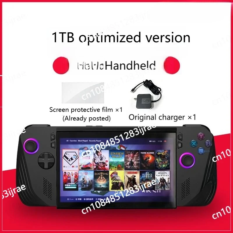 휴대용 게임북 듀얼 시스템 업그레이드 1TB2TB4TB, 7인치 FHD IPS 120Hz X Ally 휴대용 게임 콘솔 탑재