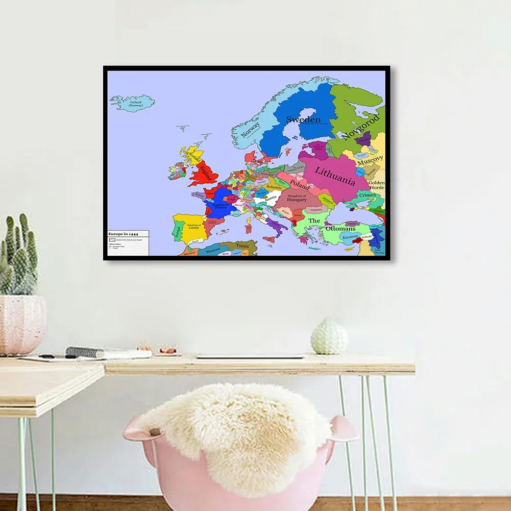 90-60-cm-the-europe-political-and-road-map-modern-wall-art-poster-canvas-painting-home-decoration-children-school-supplies