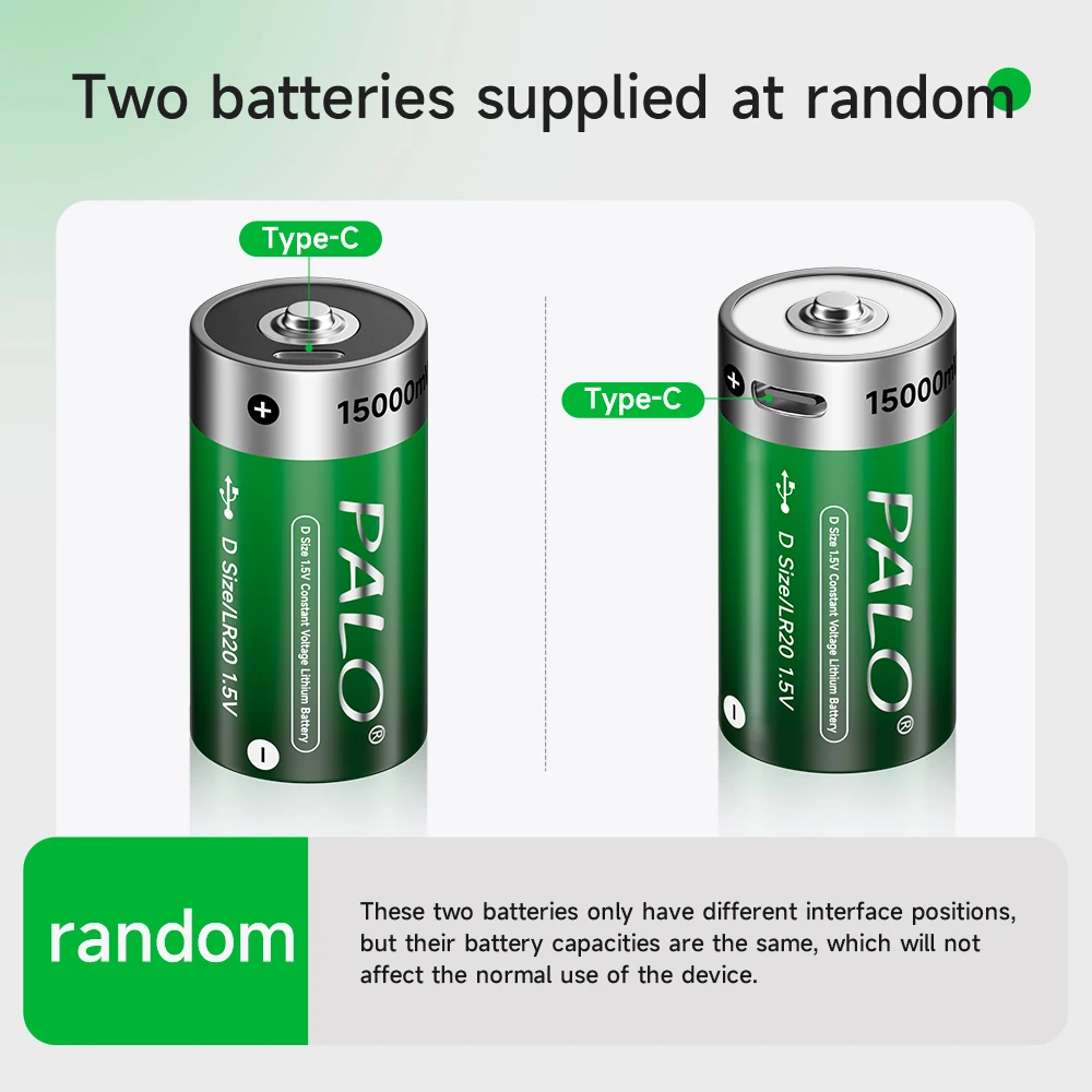 Rechargeable R20 Battery
