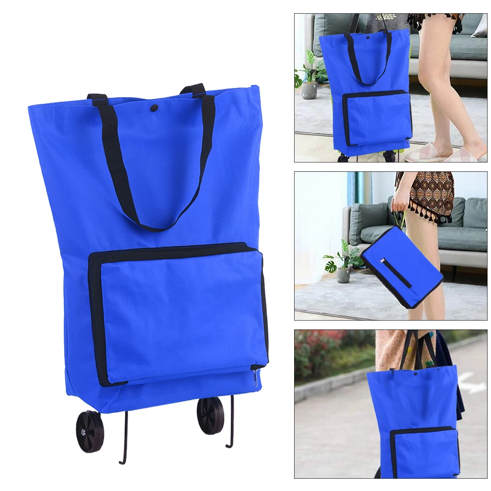 Shopping Trolley Bag Portable Folable Tote Bag Shopping Cart Grocery