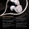 SIMGOT EW200 10mm SCP Diaphragm Dual-Magnetic-Circuit & Dual-Cavity Dynamic Driver In-Ear Earphones 6