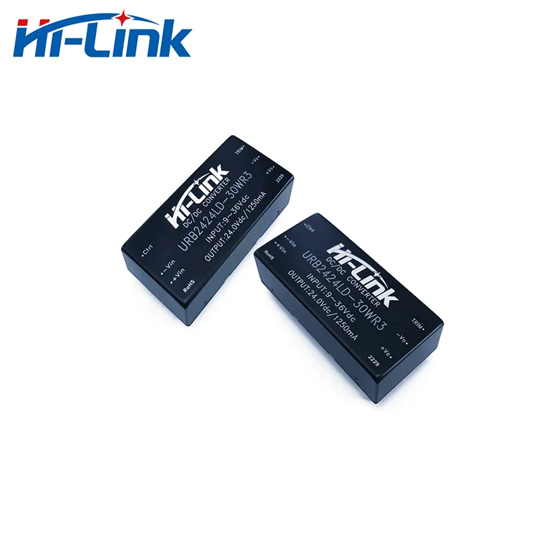 Hi-Link Household Factory 24V 1.25A Output DCDC Step Down Module 9-36V Input URB2424LD-30WR3 91% Efficiency Isolated Converter