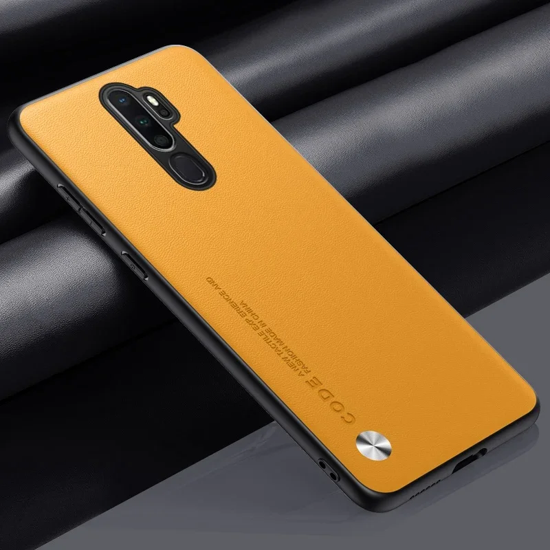 Premium Matte Silicone Shockproof Phone Case with Luxury PU Leather Finish