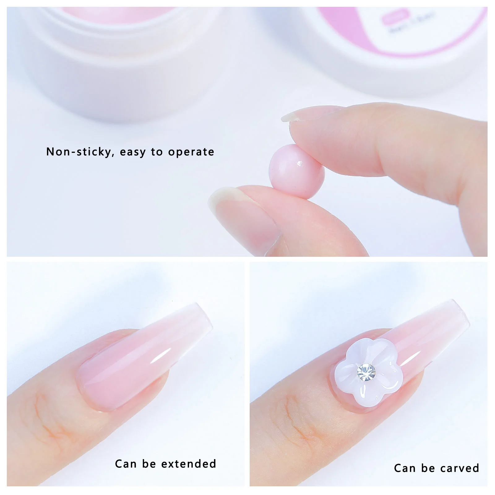 Nail Art Extension Glue Solid Non-Stick Carving Shape Paper-Free Holder Quickly Patch Manicure Nails Polish Base Uv Wipe Gel Top gel nail polish,gel nail tools,gel nail art set,gel nail varnish