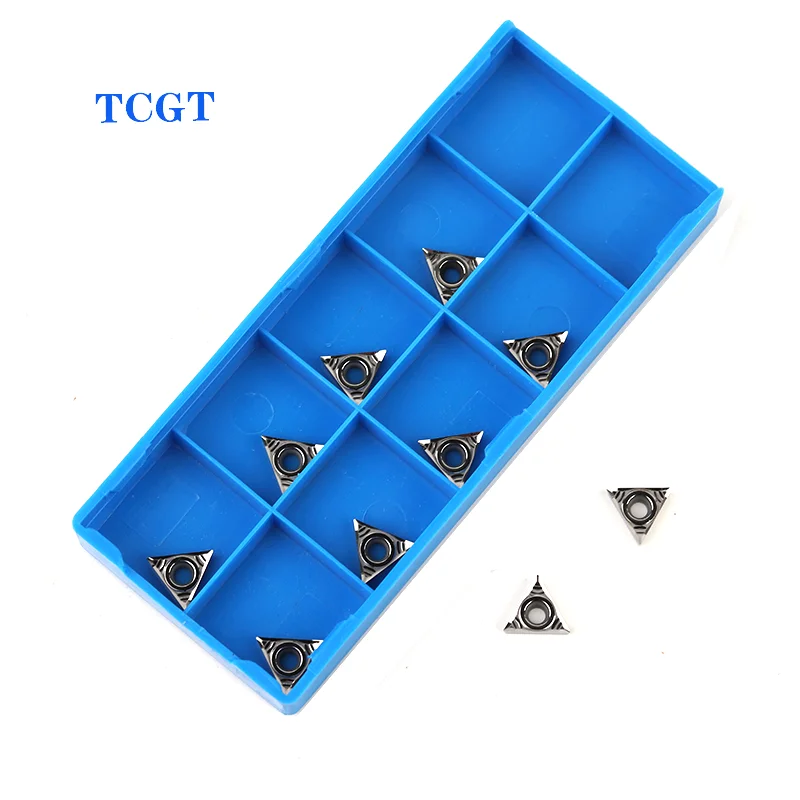 

10pcs TCGT090204 TCGT110202 TCGT110204 TCGT16T304 TCGT16T308 AK H01 Carbide Inserts CNC Lathe Cutter Turning Tool for Aluminum