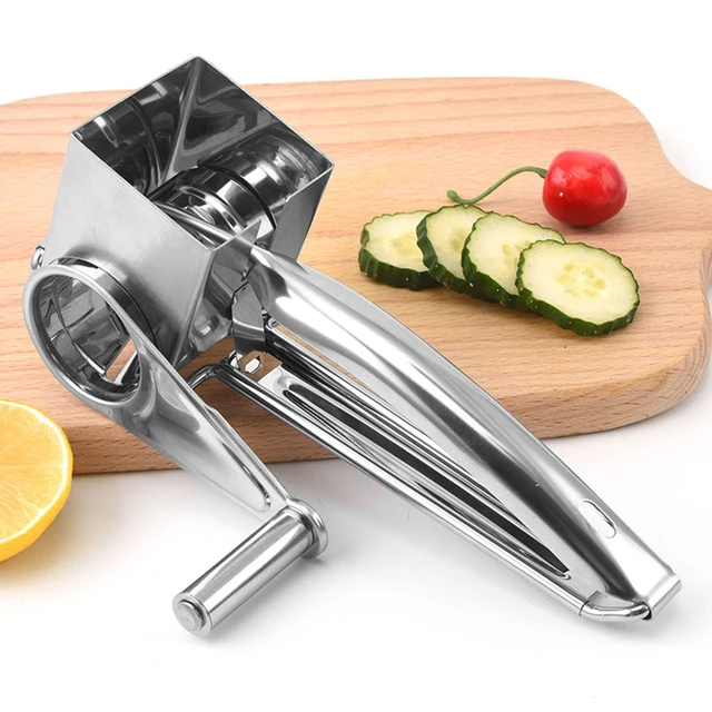 Rotary Cheese Grater with Handle Three Hole Type Rotary Grater Cheese  Shredder Vegetable Rotary Graters for Kitchen Handheld - AliExpress