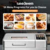 16 in 1 Bread Machine, 2.2LB Stainless Steel Bread Maker with Fruit and Nut Dispenser, Nonstick Ceramic Pan, 3 Crust Colors, 3 L 4