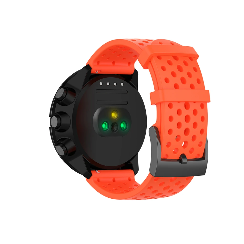 24mm Soft Silicone Quick Release Waterproof Sport Breathable Watch Strap