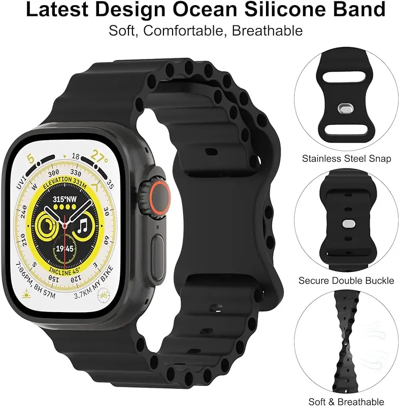 Breathable Ocean Silicone Strap