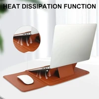 Housse de protection portable en cuir pour ordinateur portable MacBook Air 12 13 14 15 16 pouces (puces M5 M4 M3 M2) et MacBook Pro avec support réglable 2