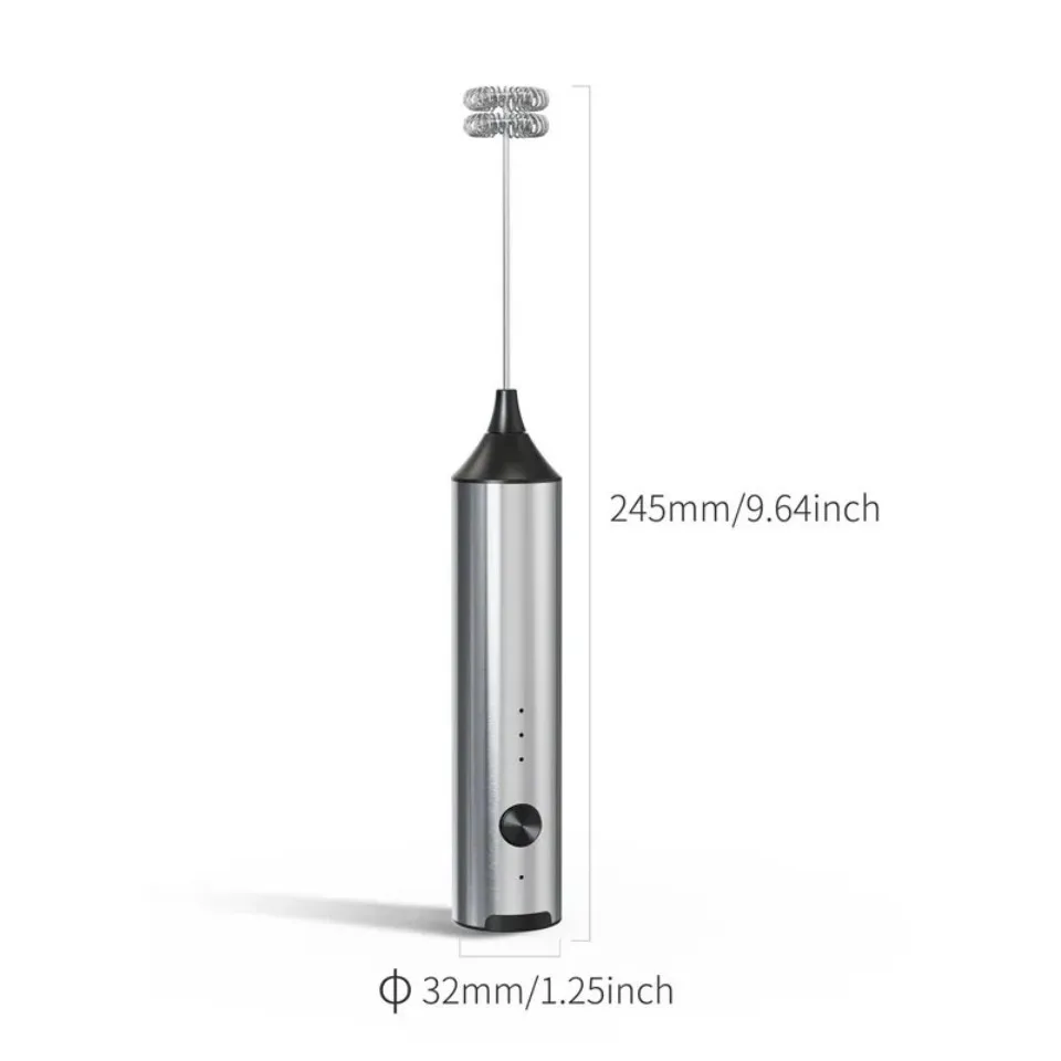 Wireless Electric Mini Milk Frother Coffee Whisk Portable Egg Beater thumbnail 7