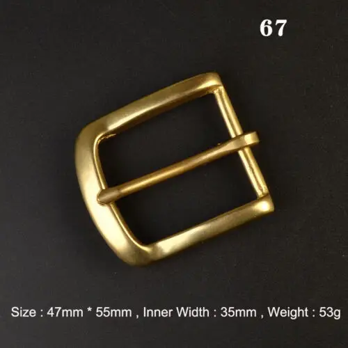 Premium Solid Brass Pin Buckle for Leather Craft and Belt Replacement