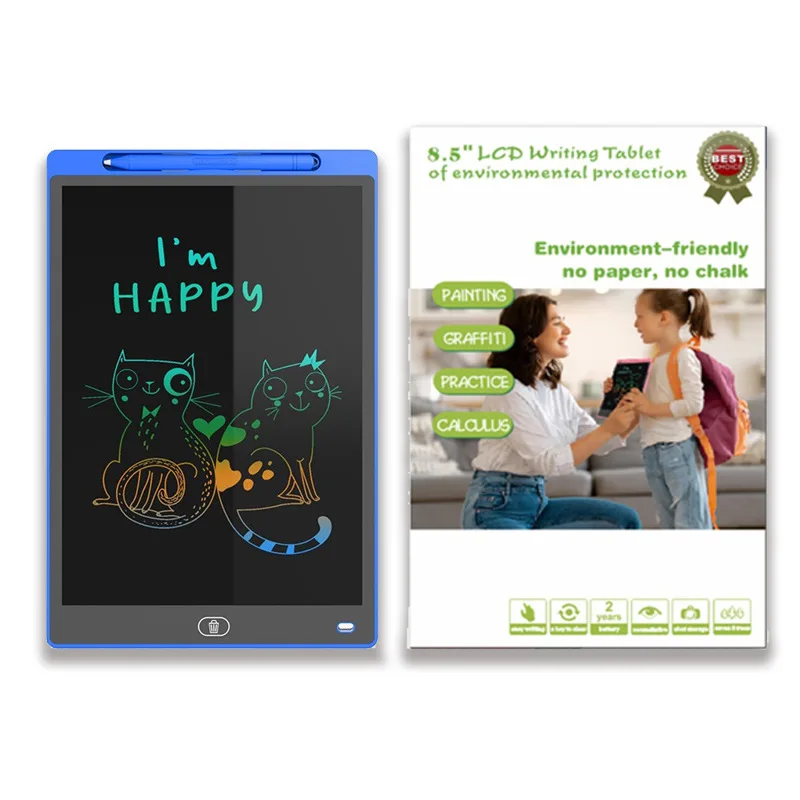 8.5인치 LCD 쓰기 태블릿 어린이 조기 학습용 낙서판 전자 드로잉 패드 디지털 드로잉 태블릿