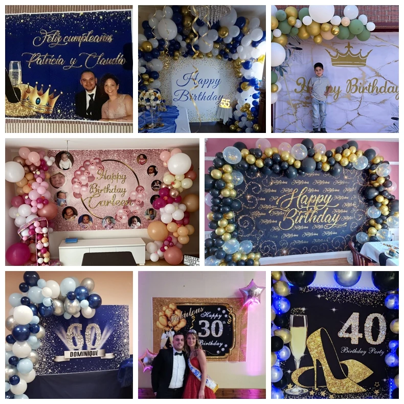 Arriere Plan En Vinyle Pour Photographie Joyeux Anniversaire Cadre En Marbre Blanc Et Or Fleurs Affiche D Anniversaire De Bebe Personnalisee Arriere Plan Photo Fond Aliexpress