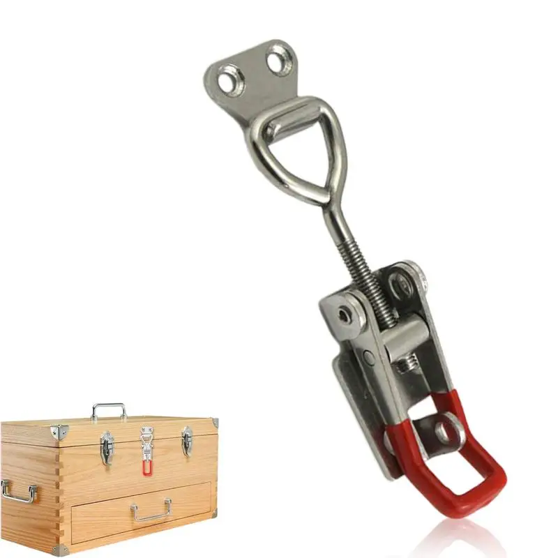 4001 4002 4003 Adjustable Toggle Clamp Latch Heavy Duty Toggle Latches Holding Capacity Pull Latch Clamp Lid Jig Tool Box Cas
