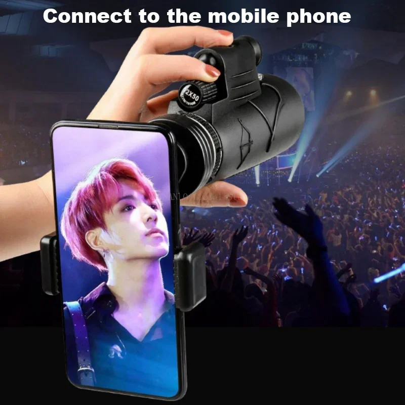 50X60 Zoom HD Powerful Binoculars Long Range Portable Professional Telescope Monocular Low Night Vision for Hunting 4