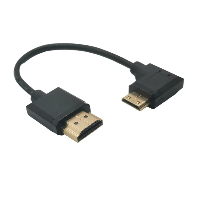 Câble Micro HDMI vers HDMI vers Mini Mini Câble Compatible HDMI, Super  Doux, Portable, Court, Mince, Enroulé 3.2, 2.0mm, 4K, 60Hz - AliExpress