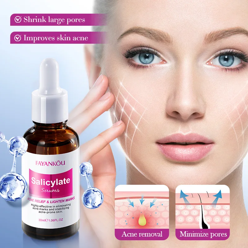 FAYANKOU Salicylic Acid Anti-Acne Essence Anti-Acne Marks Anti-Aging Firming Skin Hydrating and Rejuvenating Essence