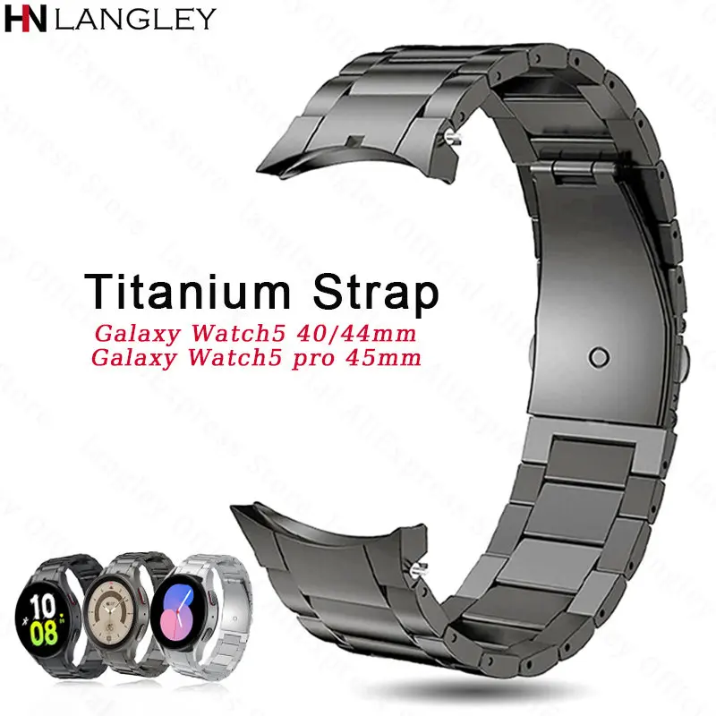 NoGapsTitaniumWatchBandforSamsungGalaxyWatch544044mmMetal