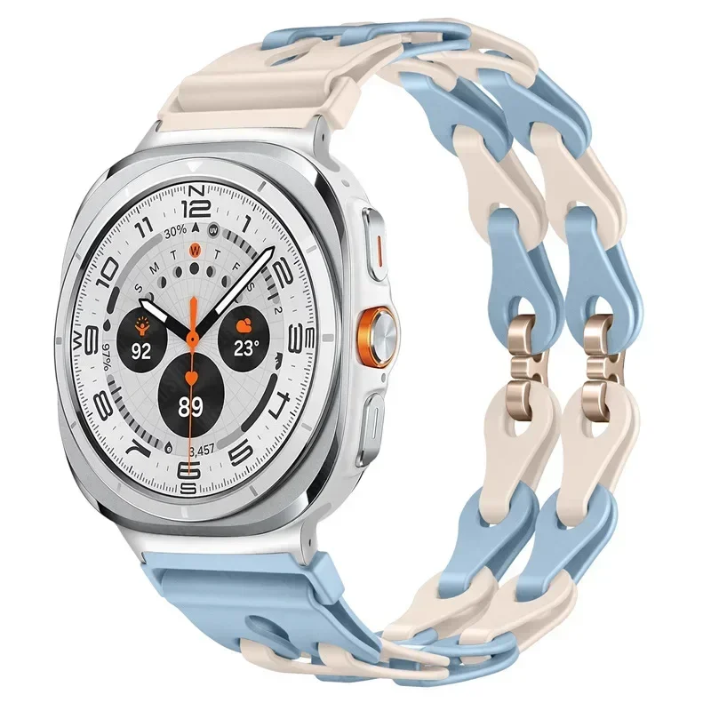 Silicone Chain Strap Replacement Wristband Bracelet
