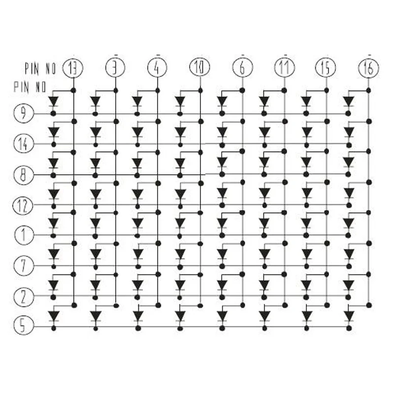 Max7219 LED-Matrix modul Mikrocontroller-Modul Anzeige modul MCU-LED-Anzeige steuer modul 8*8-Punktmatrix-Anzeige modul