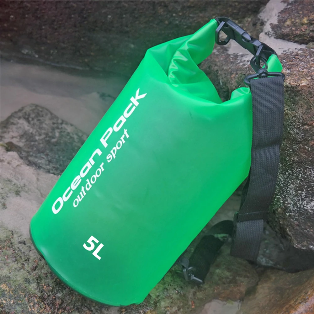 2/5/10L Drifting PVC Mesh Bag Waterproof Swimming Dry Sack Kayak River Hiking Float Sailing Canoe Diving Compression Backpack