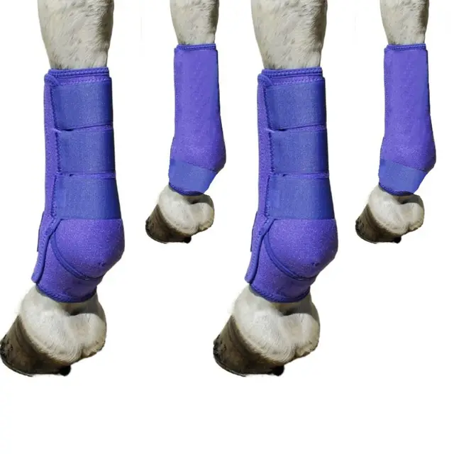 4pcs/set Colorful Horse Sport Boots Set 3 Size Durable Horse Leg Wraps Breathable Easy To Wear Front Hind Legs Guard 4pcs/set Colorful Horse Sport Boots Set 3 Size Durable Horse Leg Wraps Breathable Easy To Wear Front Hind Legs Guard