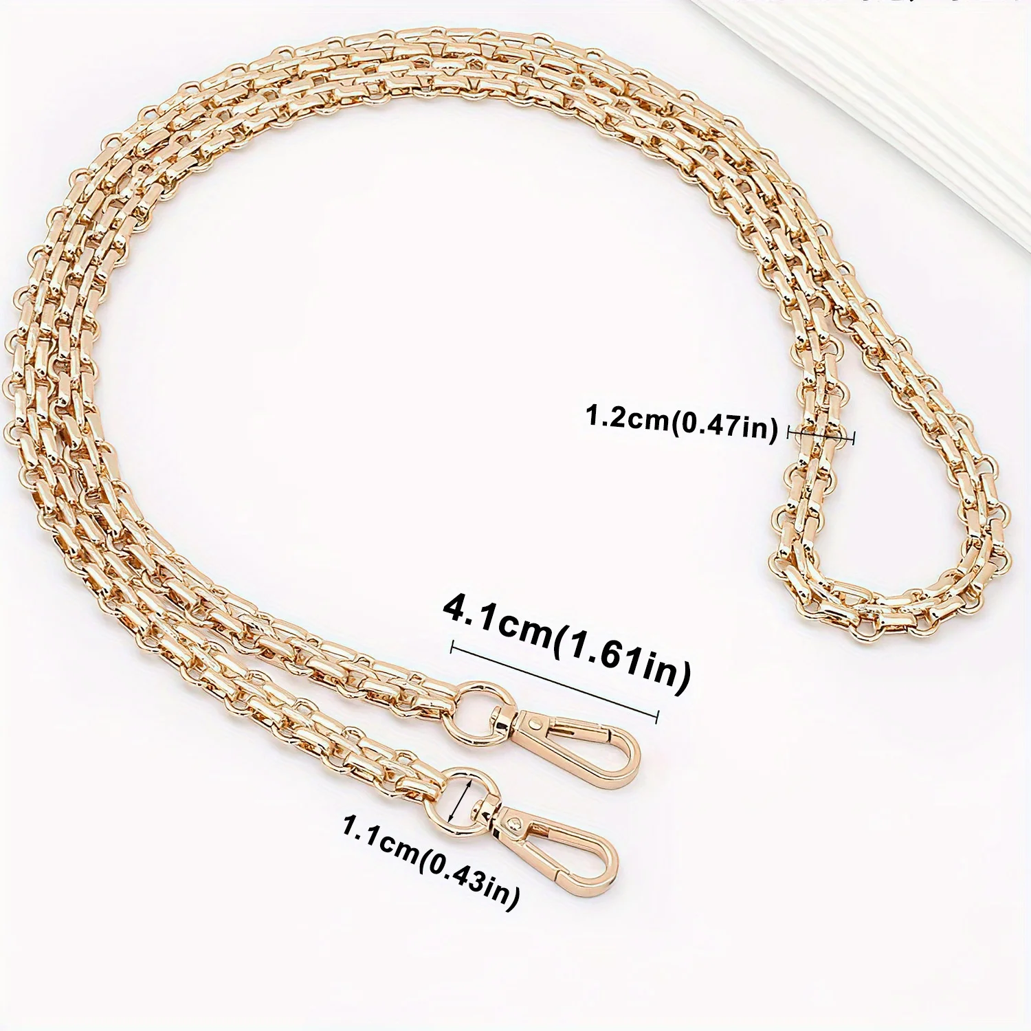 Metal bag chain replacement parts accessories hand-woven shoulder handbag DIY handmade tools detachable straps purse making