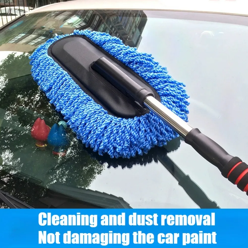 Scalable Car Washing Mop Long Handle Soft Bristle Cleaning Brush Auto Detailing Dust Removal Brushes Special Car Cleaning Tools 5