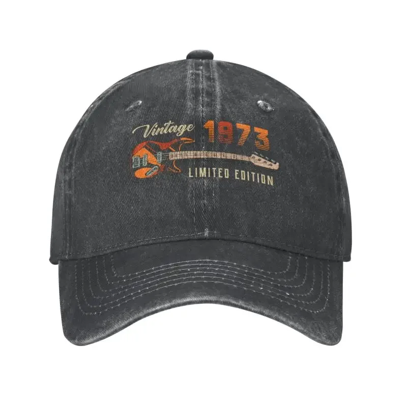 

Cool Cotton Vintage 1973 Limited Edition Birthday Baseball Cap Men Women Custom Adjustable Unisex Dad Hat Summer