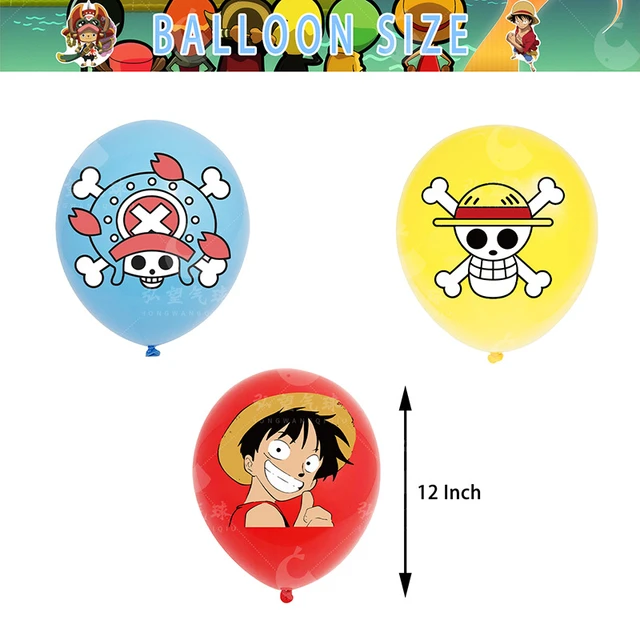 ONE PIECE Theme Party Backdrops Luffy Baby Shower Boy Birthday Party  Decoration Wall Sticker Poster Photography