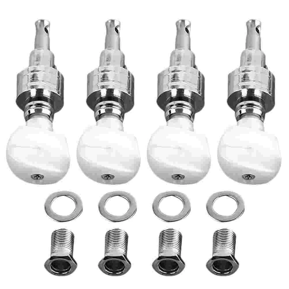 4 Pcs Banjo Machine Head Metal Tuning Pegs String Key Parts Accessories Guitar Instrument Hardware