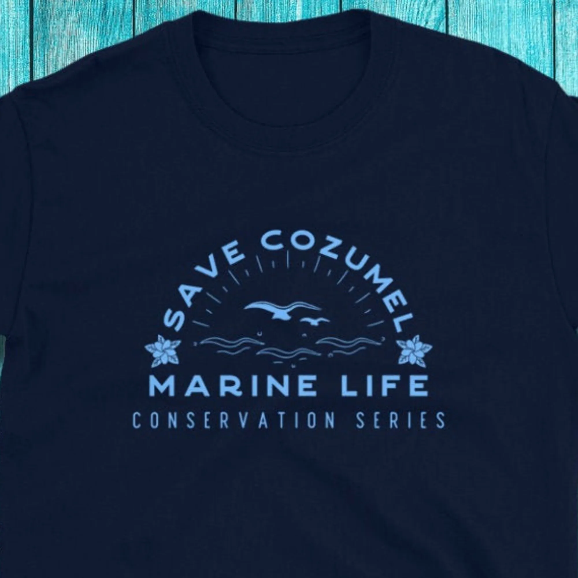 Save Cozumel T Shirt Marine Life Ocean Conservation Caribbean Mexico Souvenir Active The Planet Maniche Lunghe O Corte