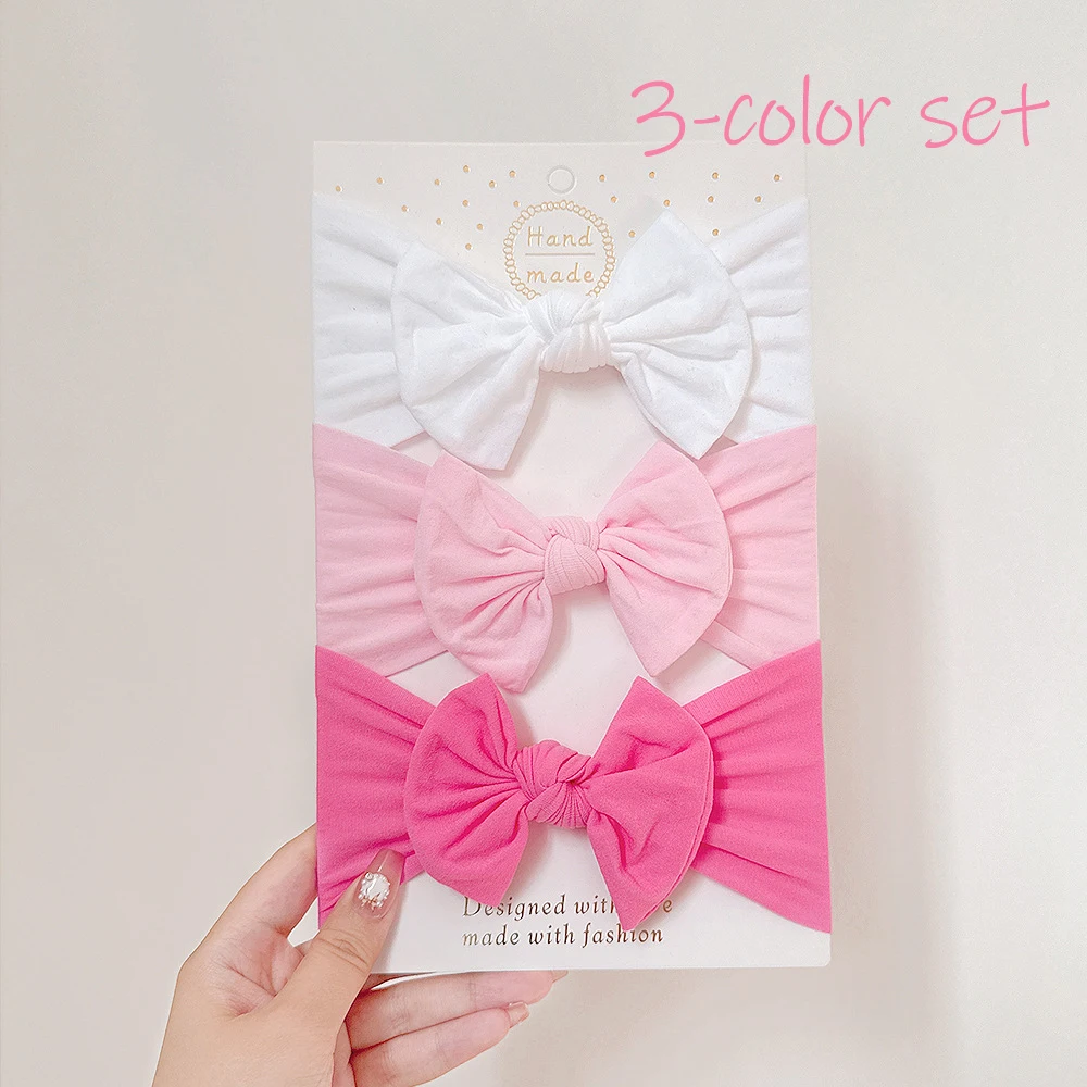 3pcs  소녀 활 모양 헤어밴드  터번 헤어밴드 액세서리 어린이 헤어밴드 야외..