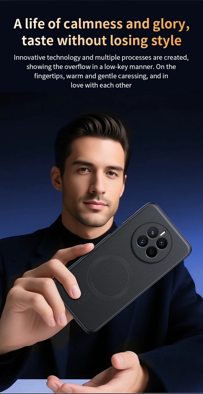 Für Huawei Mate 50 Fall Magnetische Leder Schild Abdeckung Für Huawei Mate 50 Hohe Qualität Anti-Fingerprint Nicht-Slip PC + TPU – Detail 12