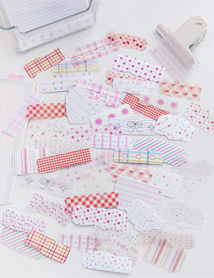 50 Blatt große Menge, null gerasptes Papier, Aufkleber, Junk-Journal, Collage, Dekoration, Sammelalbum, Tagebuch, niedlicher Aufkleber – Detail 12