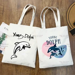 Young Dolph Shopping Bag Grocery Shopper Jute Bag Shopping Tote Bag Shoping Reusable Bolsa Compra Sacolas